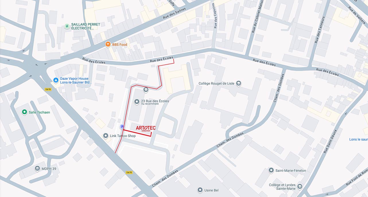 Plan acces_artotec_collection_jura Plan acces_artotec_collection_jura